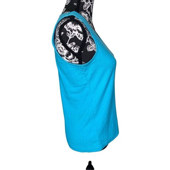 Flawed Erika Wide Strap Tank Top Everyday Casual Summer Workout Textured Work - Picture 4 of 11